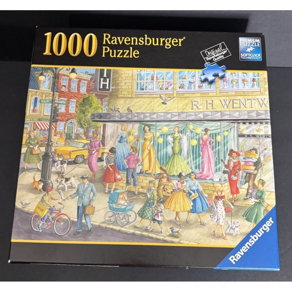 Ravensburger Window Shoppers 1000 Pc Jigsaw Puzzle Ingrid Slyder COMPLETE